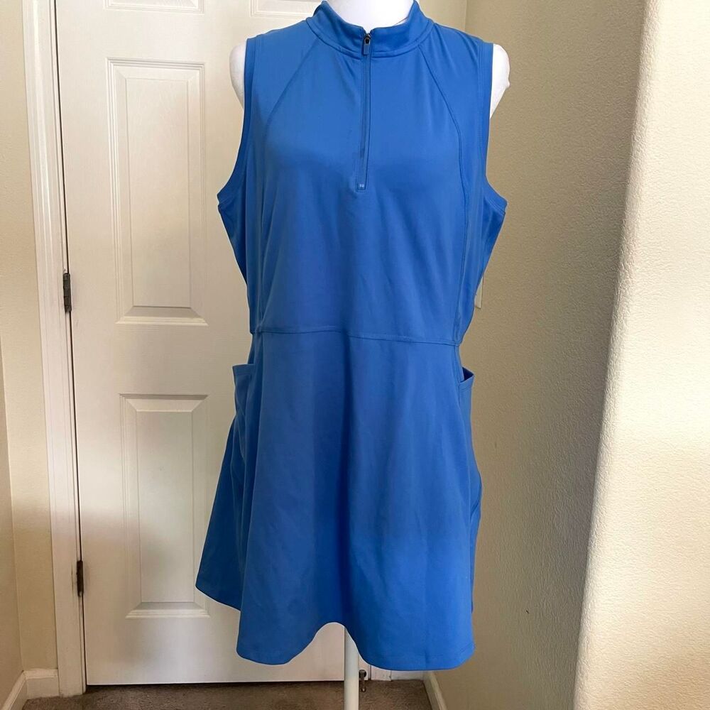 Danskin blue tennis dress with pockets - size large